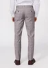 Broken Stitch Grey James Check Slim Fit Suit Trousers - 32 Waist 29 Leg Image 1
