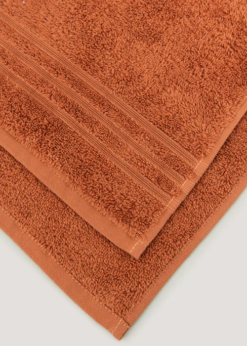 Orange 100% Egyptian Cotton Towels - Hand Towel Image 3