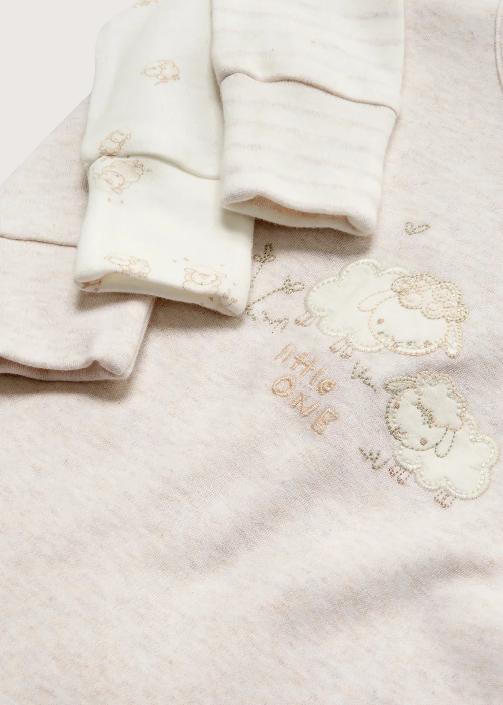 Baby 3 Pack Print Sleepsuits (Tiny Baby-18mths) - 0-3 months Image 2