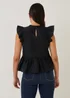 Black Frill Victoriana Blouse - Size 8 Image 3