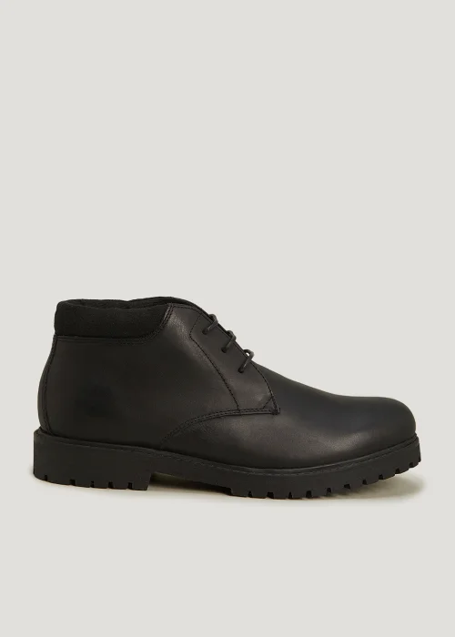 Black Leather Cleated Chukka Boots - Size 6 Image 1