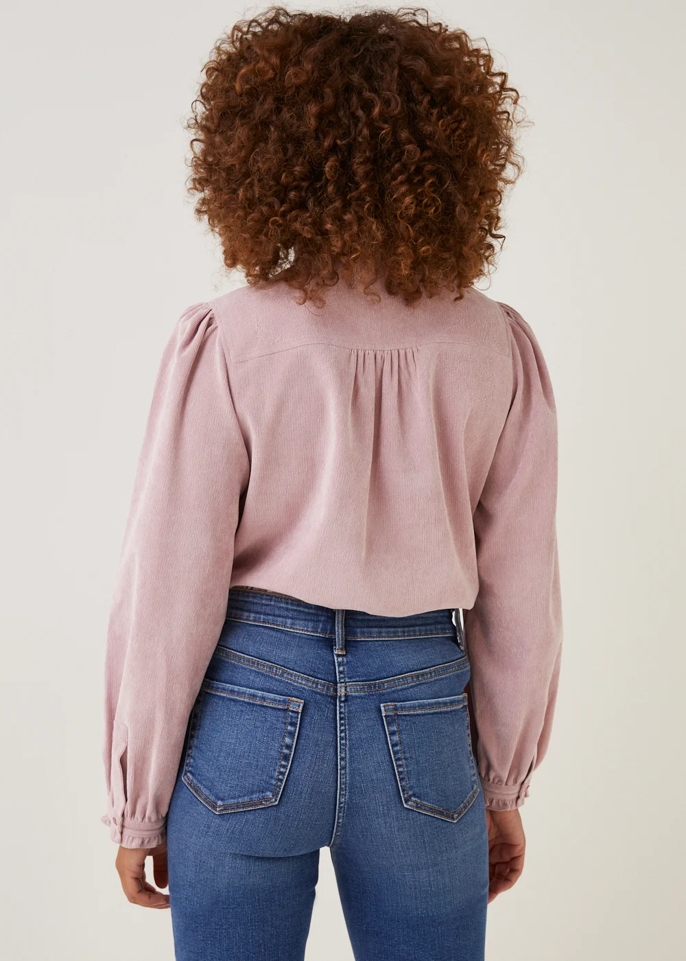 Pink Cord High Neck Shirt - Size 8 Image 5