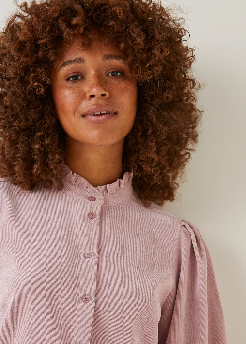 Pink Cord High Neck Shirt - Size 8 Image 3