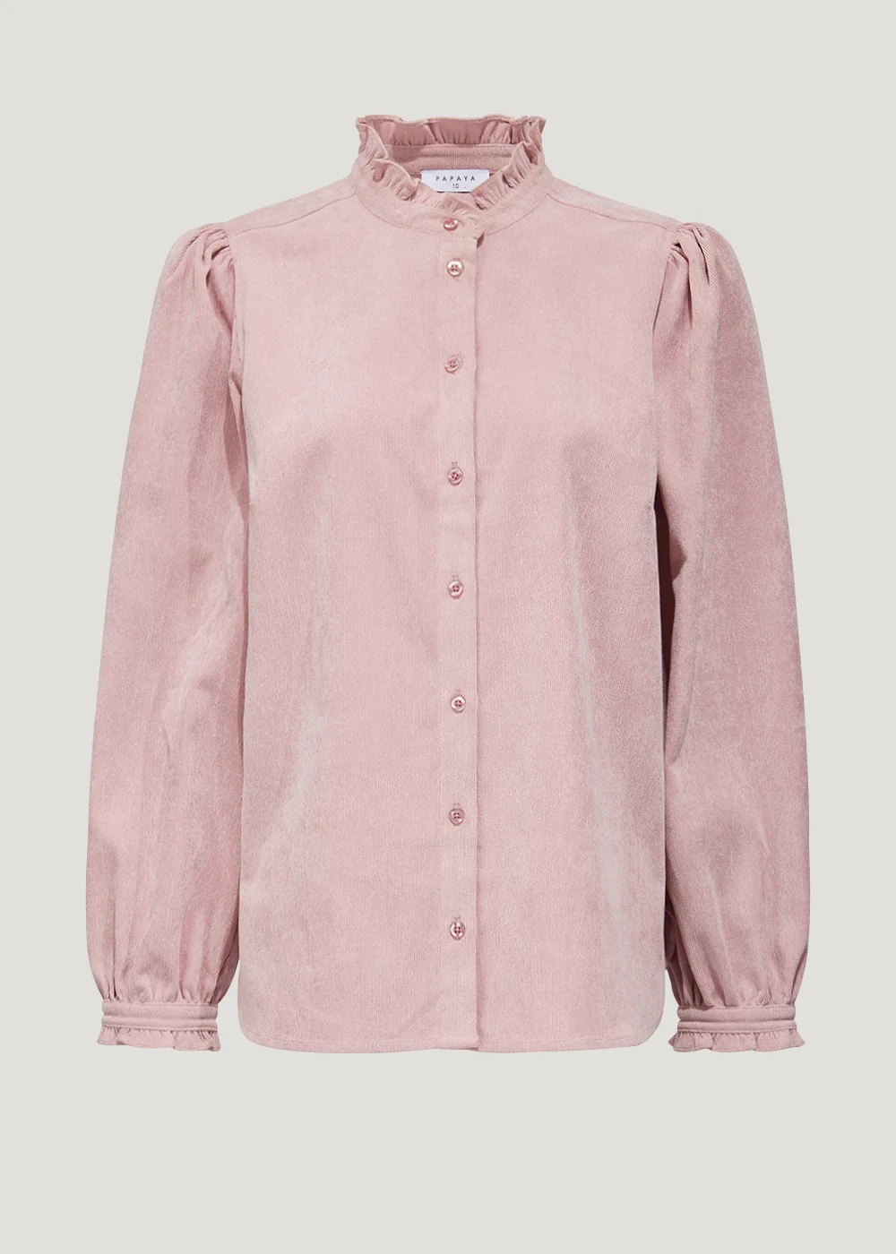 Pink Cord High Neck Shirt - Size 8 Image 2