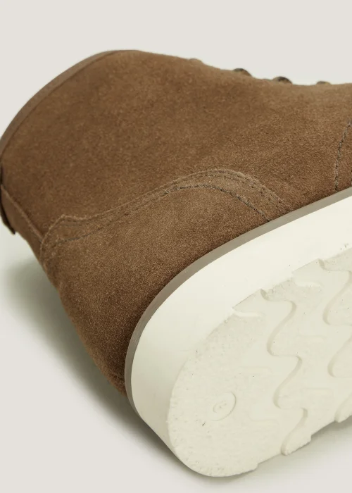 Tan Suede Apron Boots - 6 Image 2