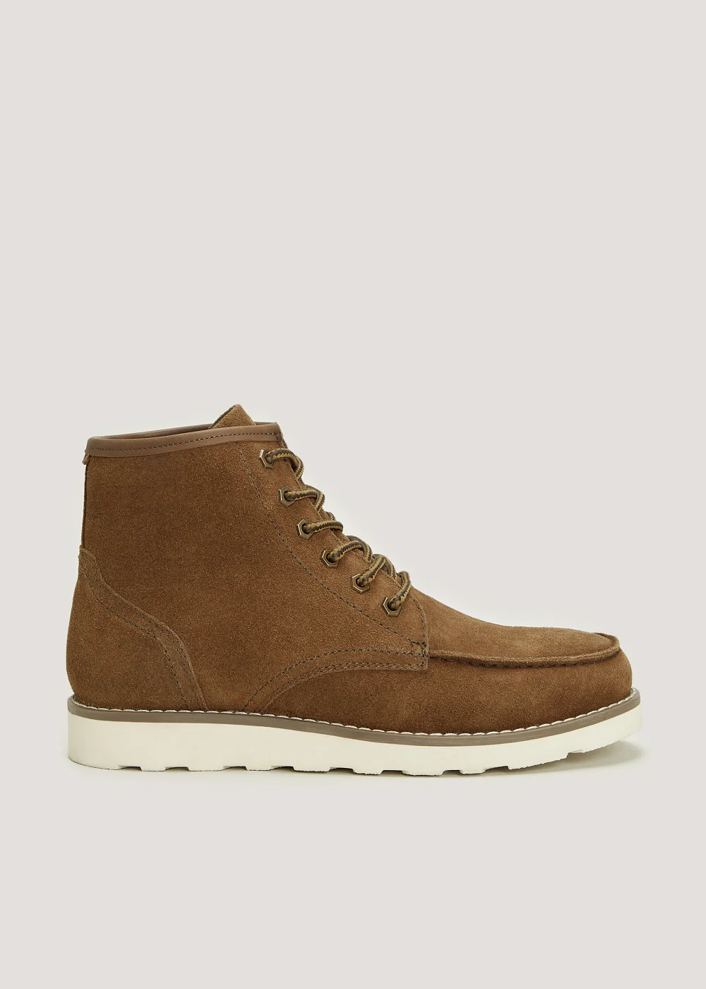 Tan Suede Apron Boots - 6 Image 1