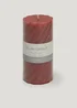 Red Large Pillar Candle (18cm) Image 1