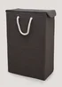 Grey Waffle Narrow Laundry Box (40cm x 21cm x 60cm) Image 1