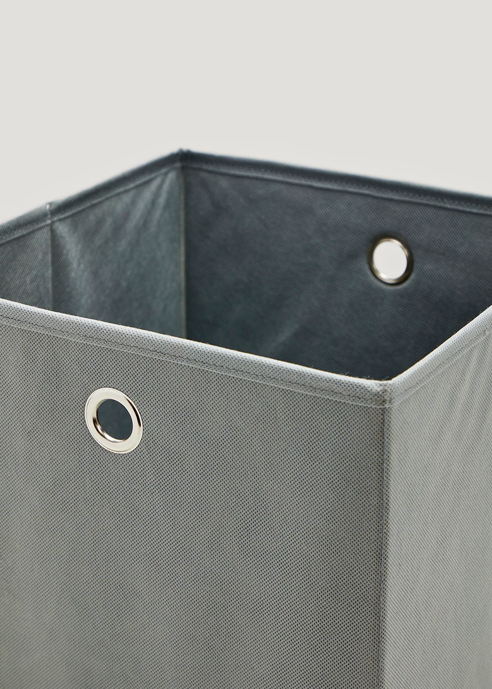 2 Pack Grey Foldable Storage Boxes (27cm x 27cm x 27cm) Image 2