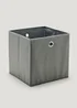 2 Pack Grey Foldable Storage Boxes (27cm x 27cm x 27cm) Image 1