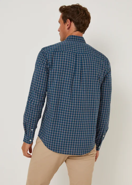 Navy Micro Check Shirt - S Image 2
