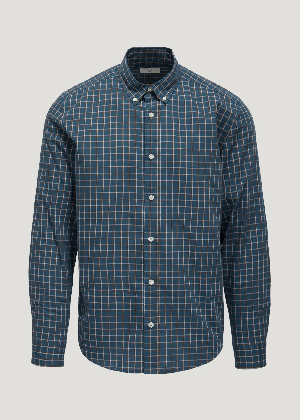 Navy Micro Check Shirt - S Image 3