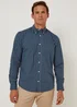 Navy Micro Check Shirt - S Image 1
