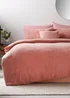 Pink Teddy Fleece Duvet Cover - Single Image 1