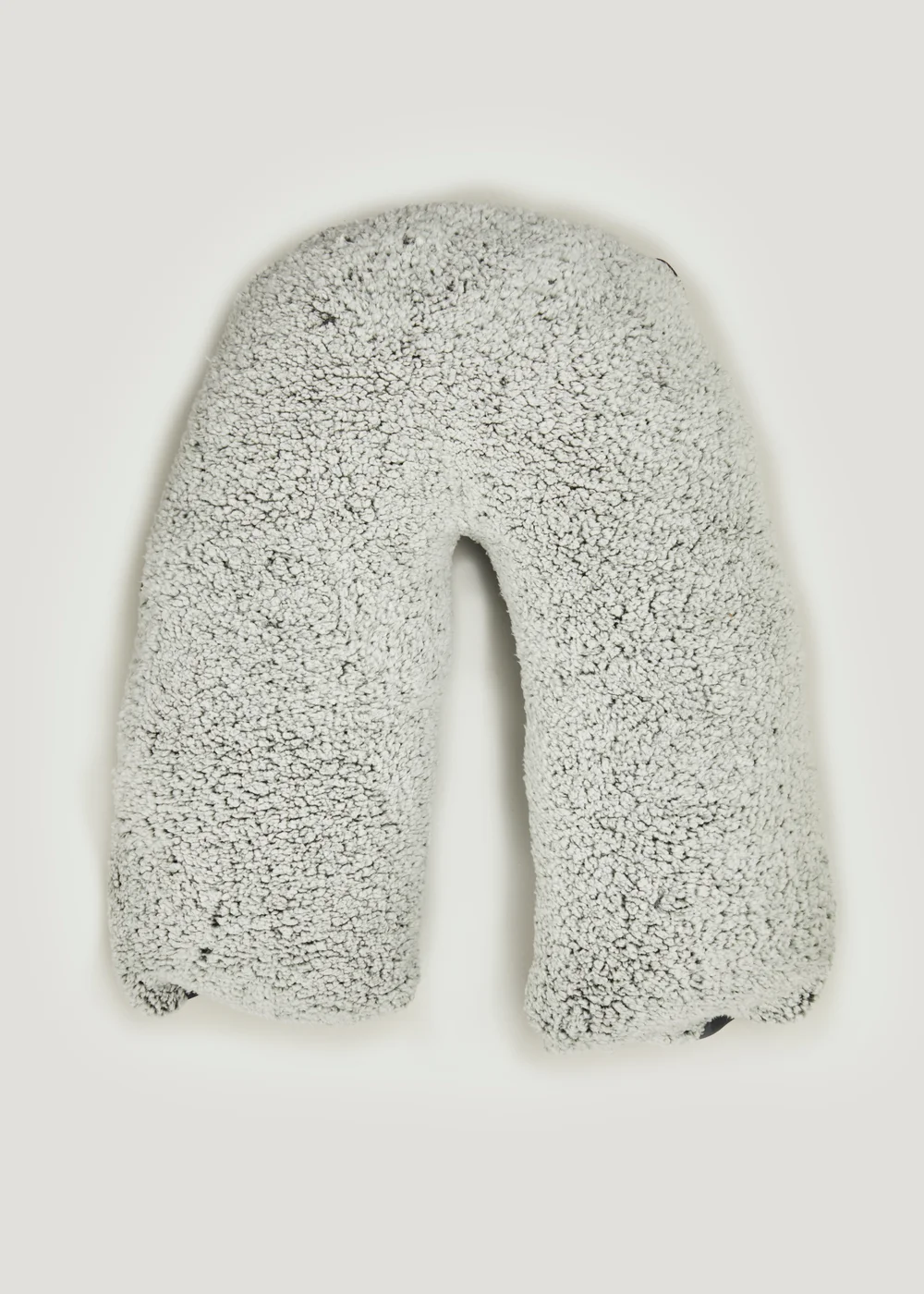 Grey Marl Teddy Fleece V-Shaped Pillow (70cm) Image 1