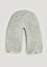 Grey Marl Teddy Fleece V-Shaped Pillow (70cm) Image 1