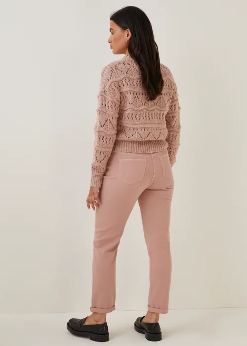 Grace Pink Straight Fit Jeans (Long Length) - Size 8 Image 5