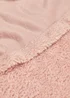 Pink Teddy Fleece Fitted Sheet - Single Image 2