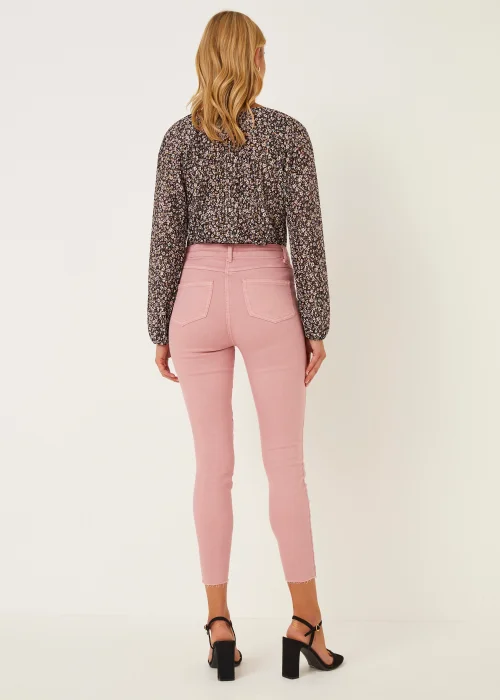 April Pink Ankle Grazer Super Skinny Jeans - Size 8 Image 4