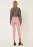 April Pink Ankle Grazer Super Skinny Jeans - Size 8 Image 4