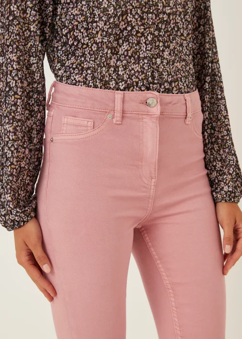 April Pink Ankle Grazer Super Skinny Jeans - Size 8 Image 5