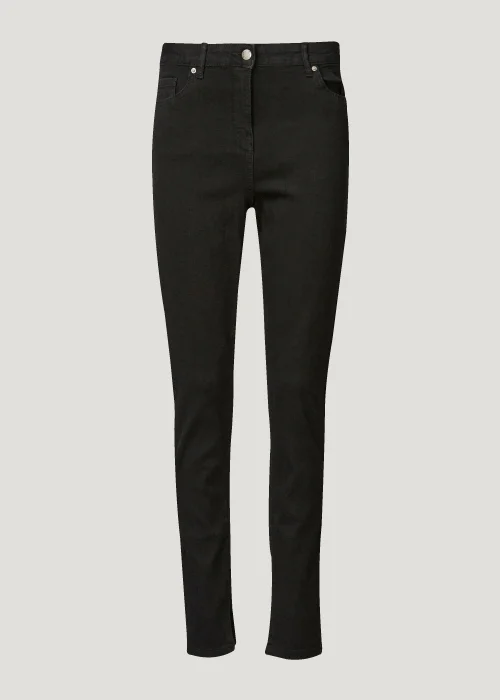 Black Split Hem Jeans - Size 8 Image 3