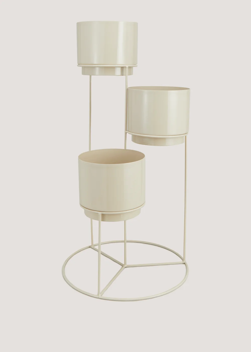 Metal Round Base 3 Tier Planter (36cm x 36cm x 70cm) Image 1