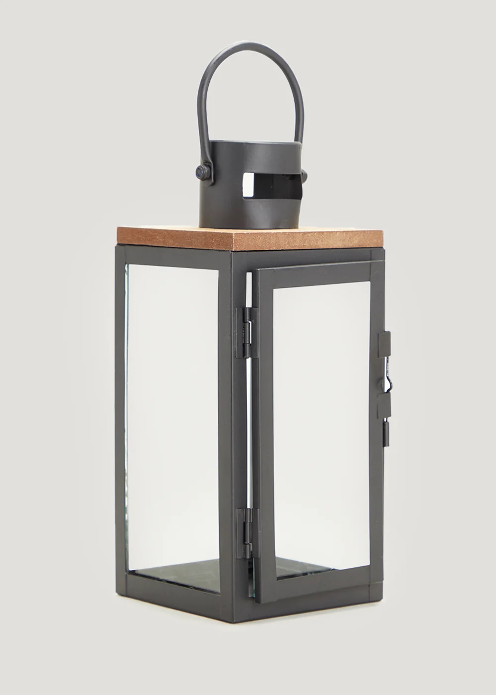 Black Metal Lantern (30cm) Image 1