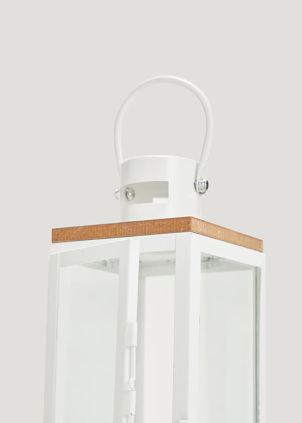 White Metal Lantern (19.5cm) Image 2