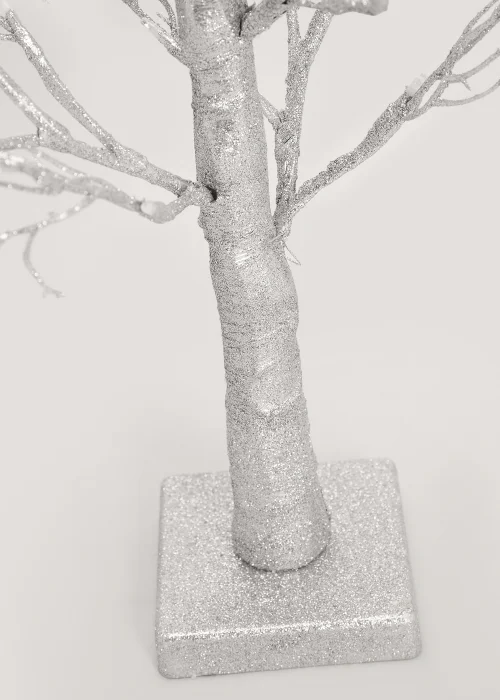 Silver Light Up Tree Decoration (60cm) Image 2
