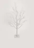 Silver Light Up Tree Decoration (60cm) Image 1
