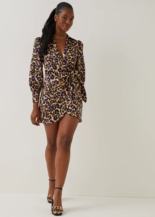 Be Beau Leopard Print Wrap Dress - 6 Image 2