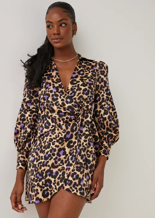 Be Beau Leopard Print Wrap Dress - 6 Image 1