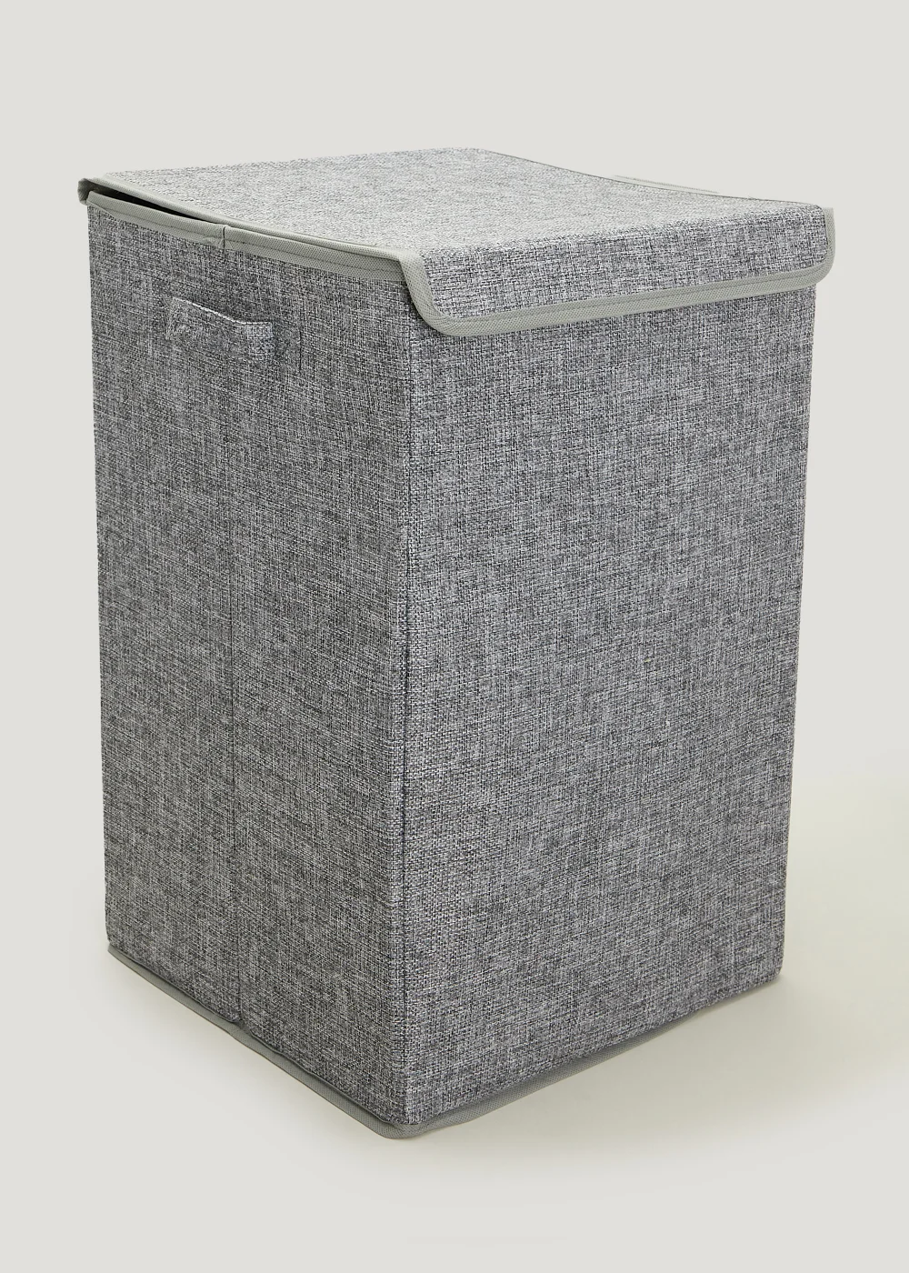 Grey Collapsible Laundry Basket Image 1