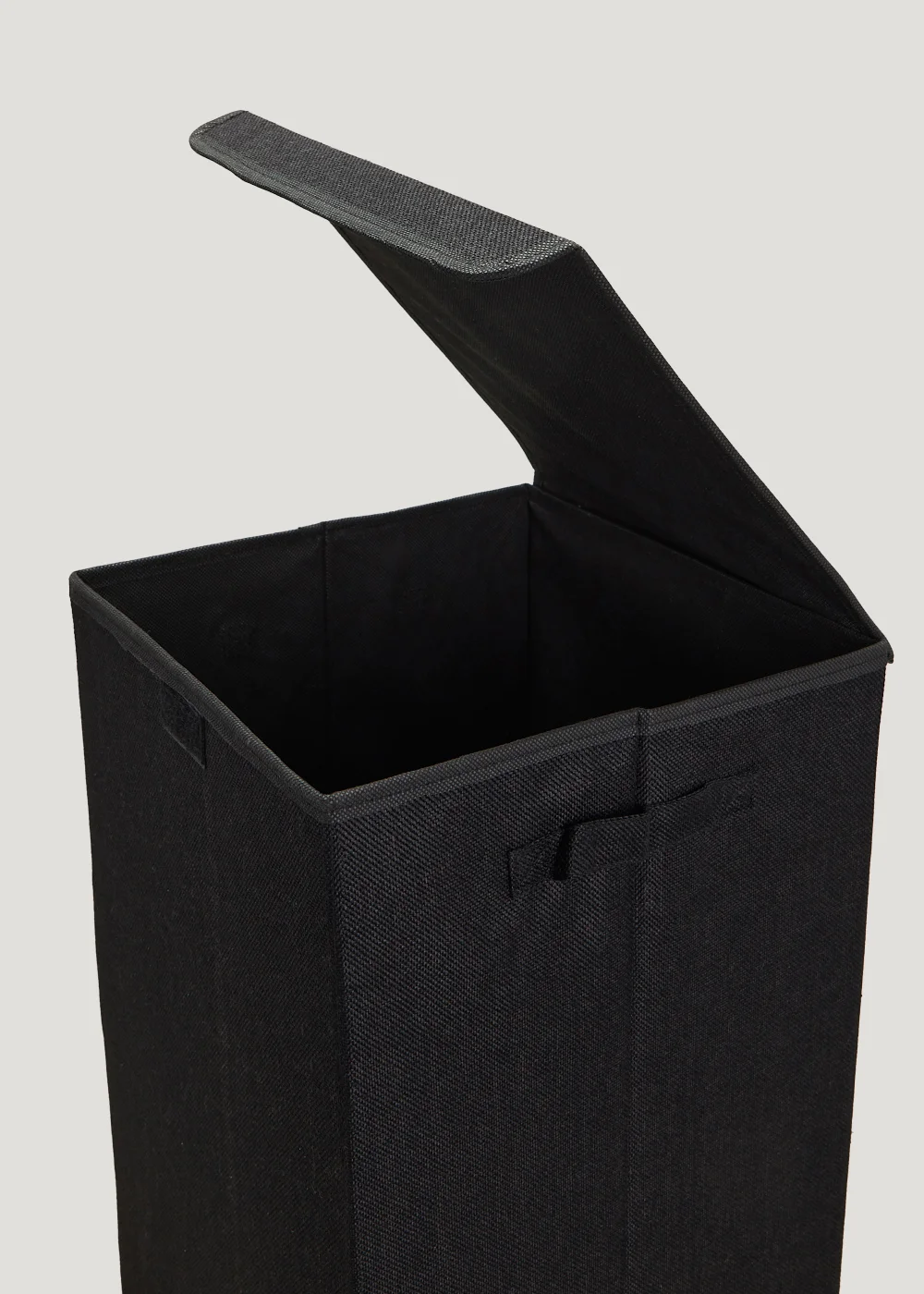 Black Collapsible Laundry Basket Image 2