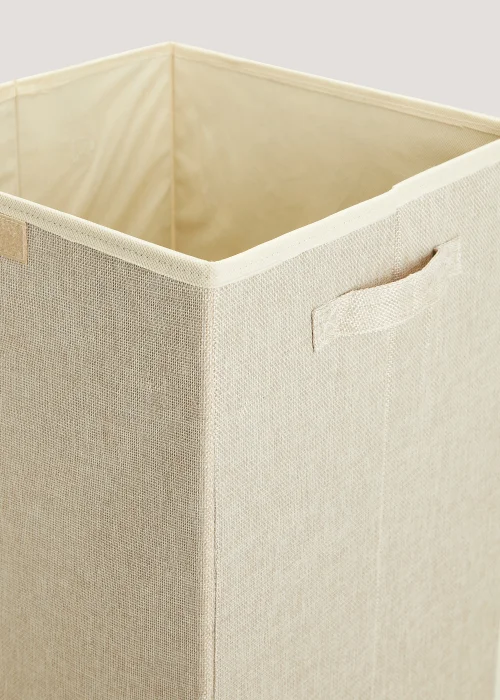 Natural Collapsible Laundry Basket Image 2