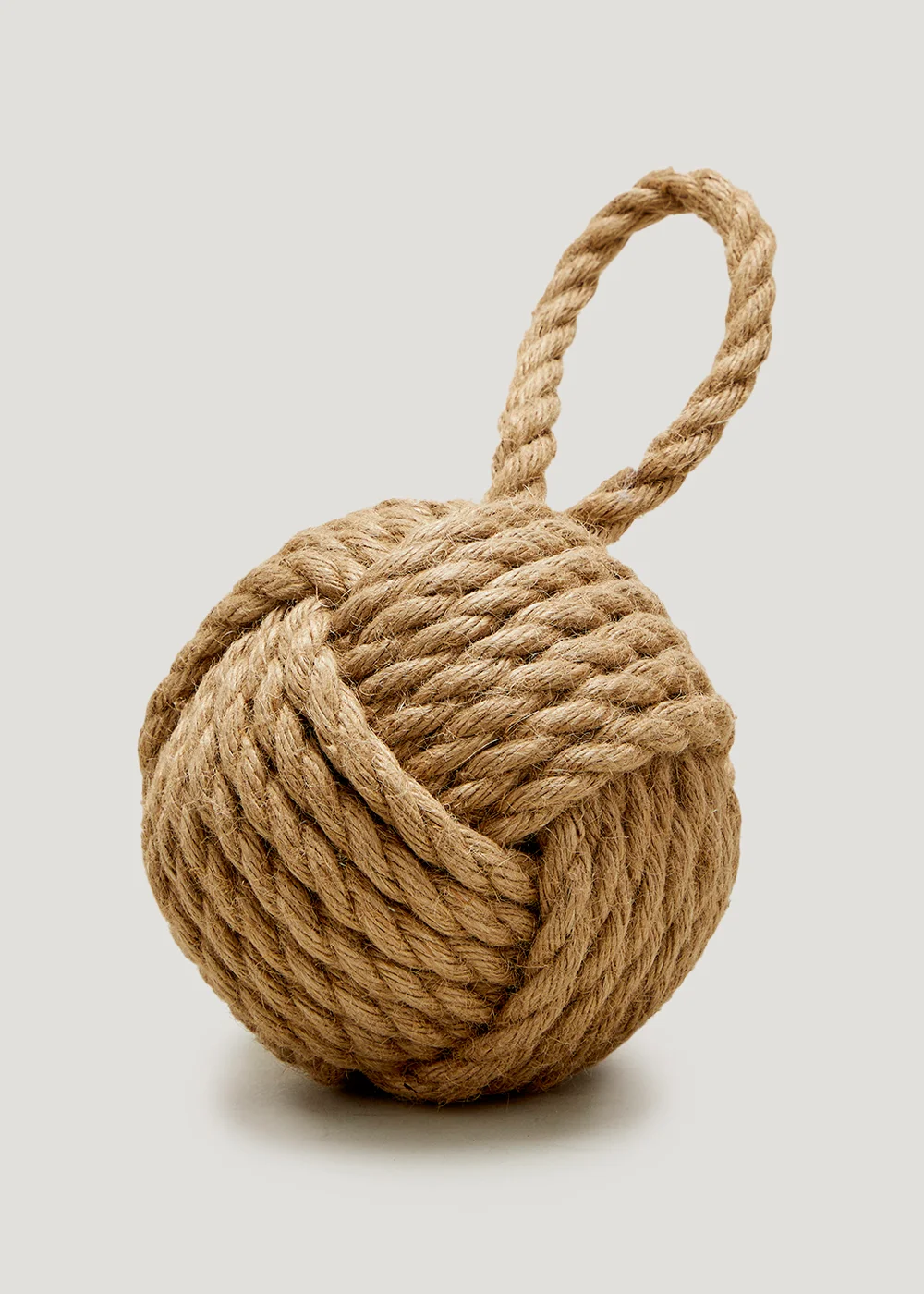 Natural Hessian Knot Doorstop Image 1