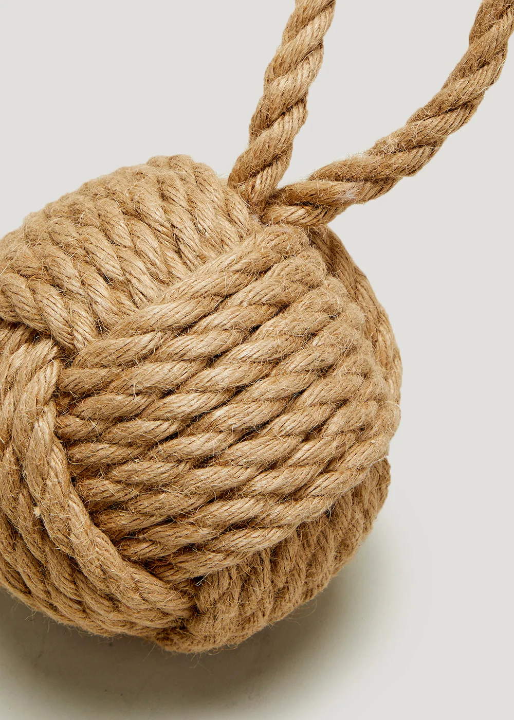 Natural Hessian Knot Doorstop Image 2