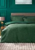 Green Velvet Pinsonic Duvet Cover - Double Image 1