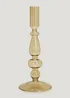 Green Curve Glass Candle Holder (21cm) Image 1