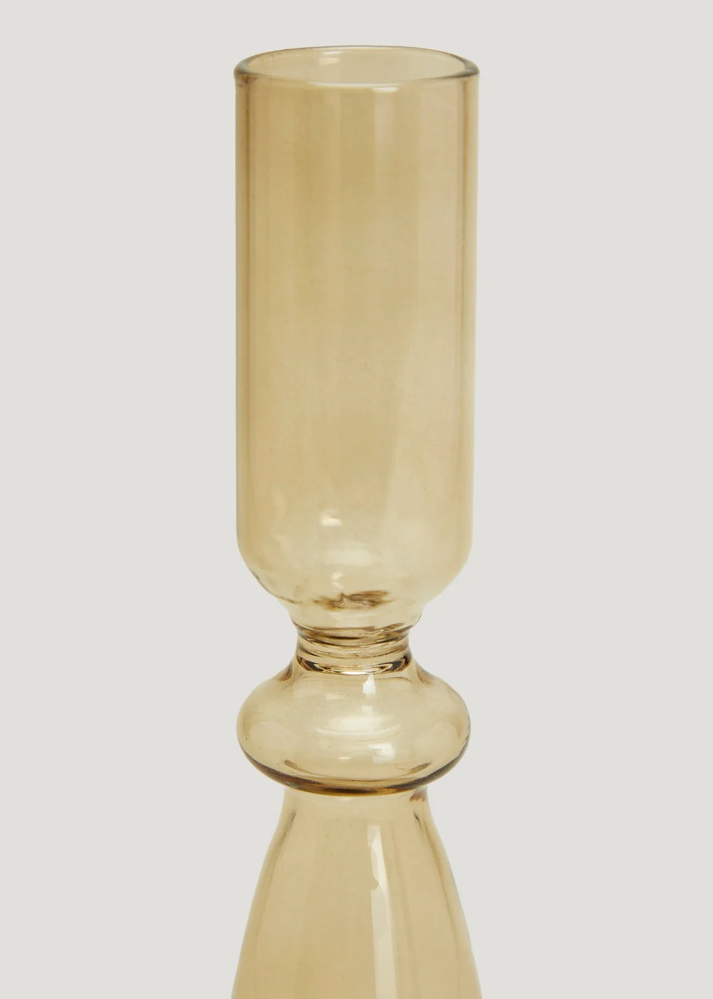 Green Curve Glass Candle Holder (21cm) Image 2