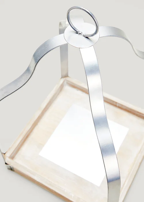 Silver Frame Lantern (16cm x 23cm) Image 2
