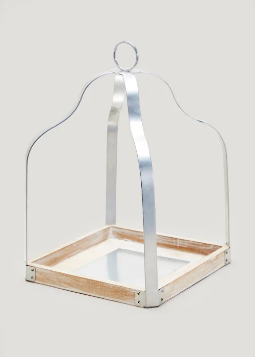 Silver Frame Lantern (16cm x 23cm) Image 1