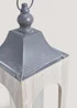 Metal & Wood Lantern (26cm x 37cm) Image 3