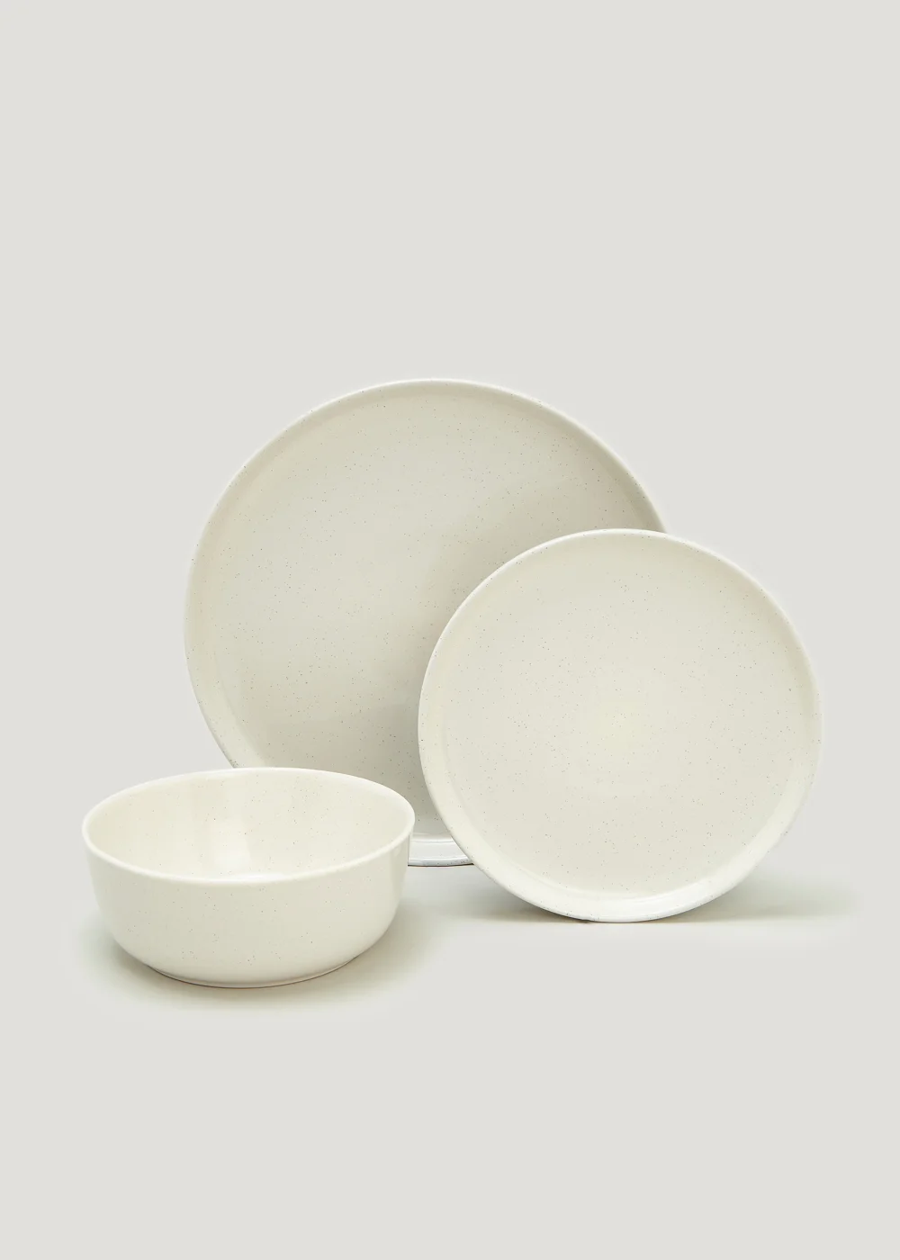 12 Piece Natural Lipped Dinner Set Image 1