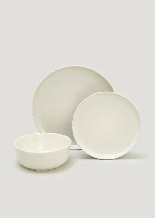 12 Piece Natural Lipped Dinner Set Image 1