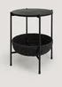 Black Paper Woven Side Table (37cm x 45cm) Image 1