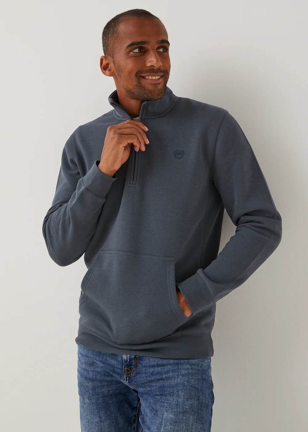 Essential Half Zip Sweatshirt - Small Image 1