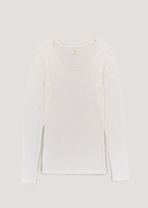Cream Thermal Long Sleeve Top - Size 8-10 Image 1