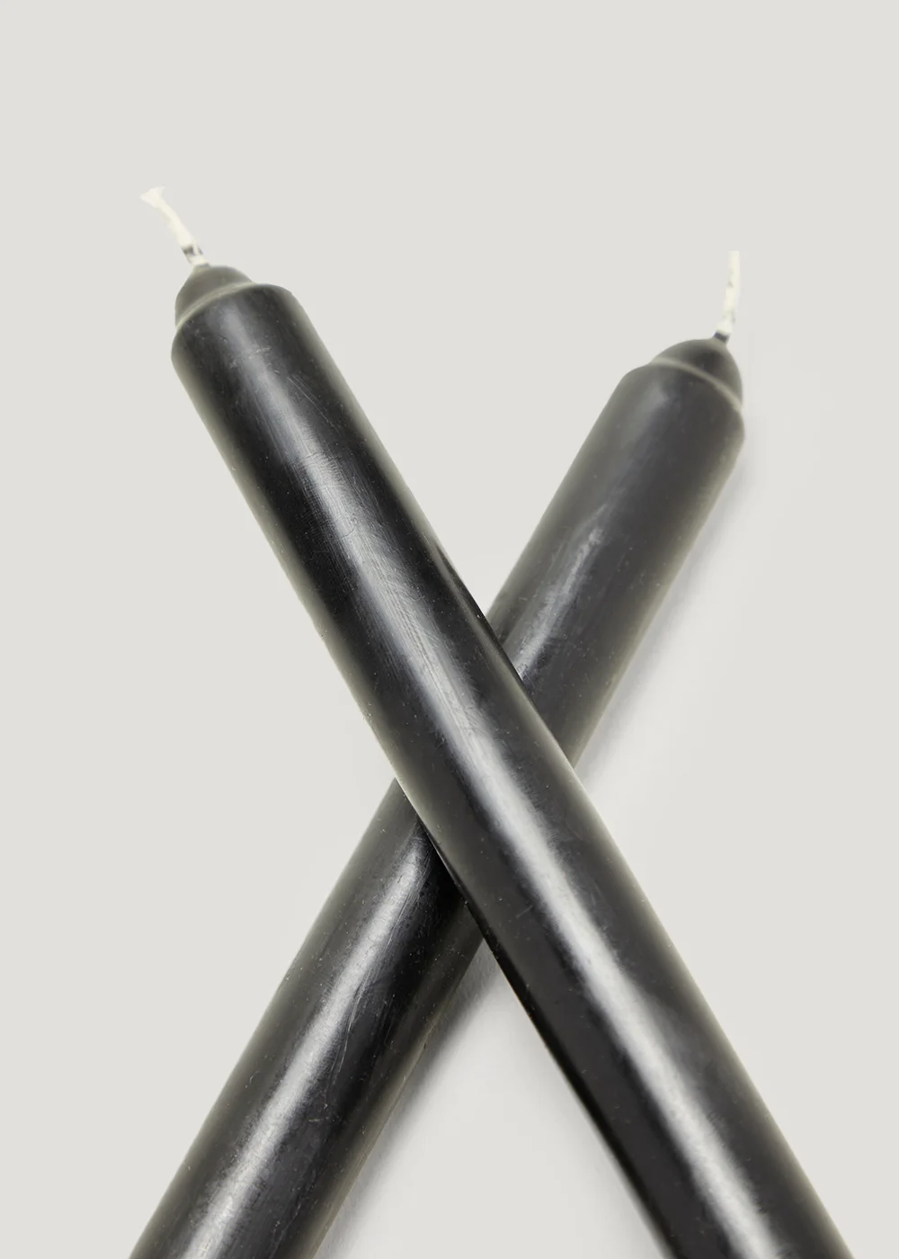 2 Pack Black Dinner Candles (12.5cm) Image 3